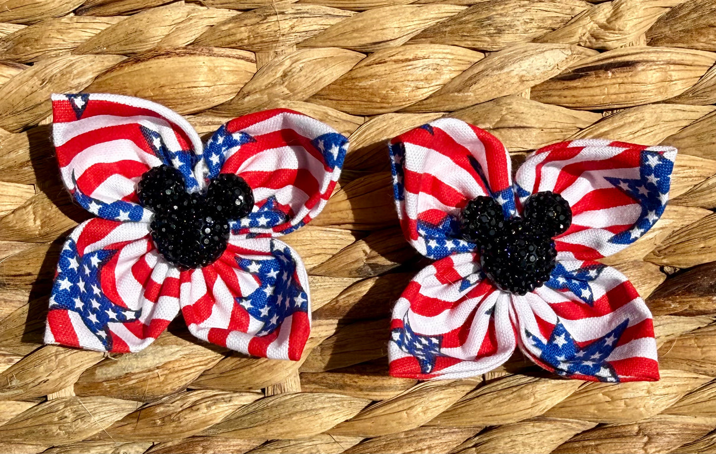 USA Mouse Ears Pigtail Set