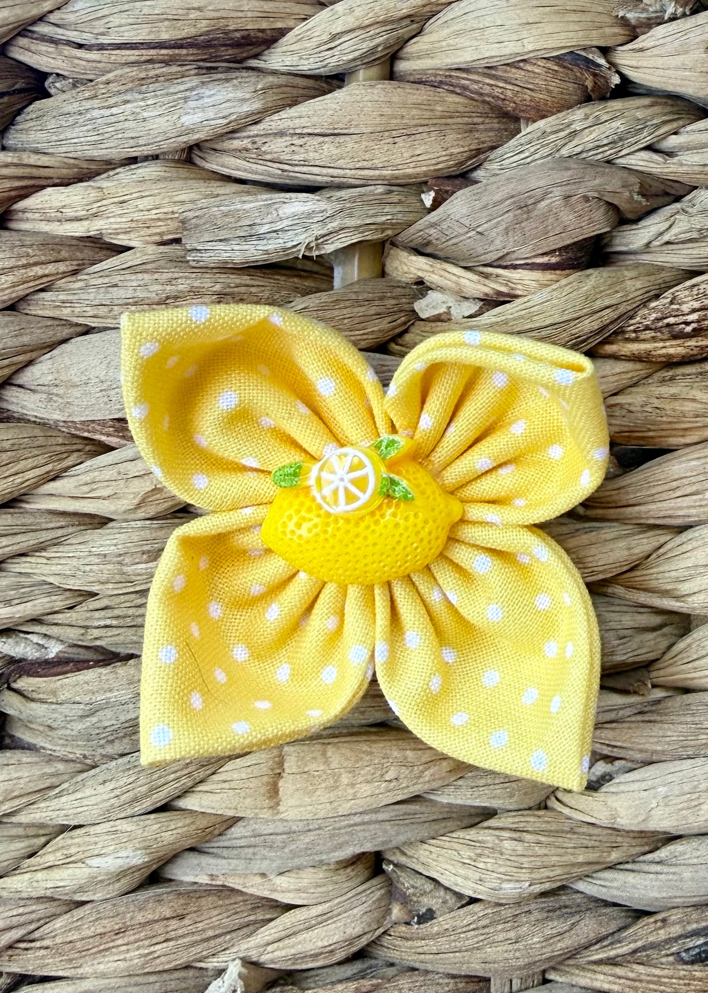 Yellow Polka dot Lemon Single