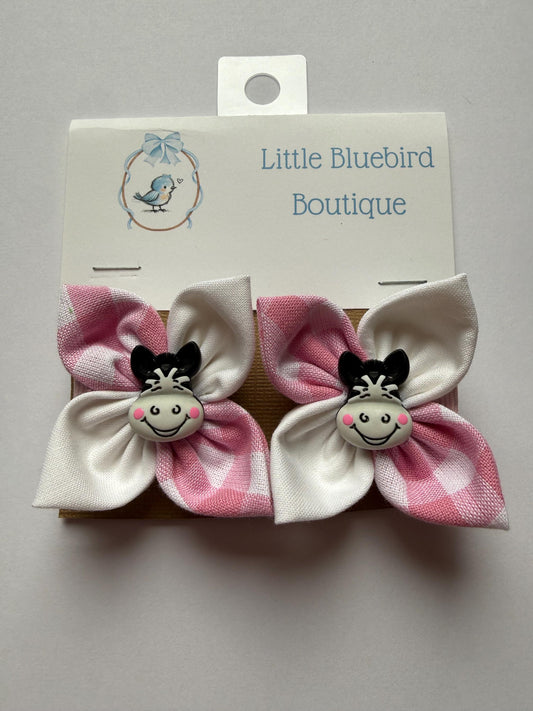 Happy Zebras Pigtail Set