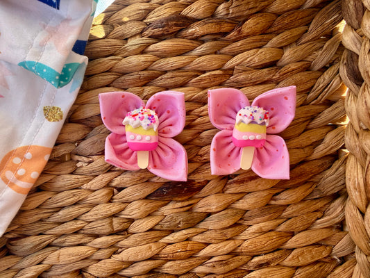 Pink Ice cream  Pigtail Set