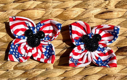 USA Mouse Ears Pigtail Set