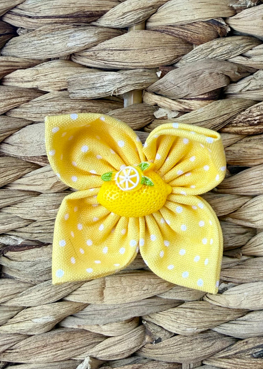 Yellow Polka dot Lemon Single
