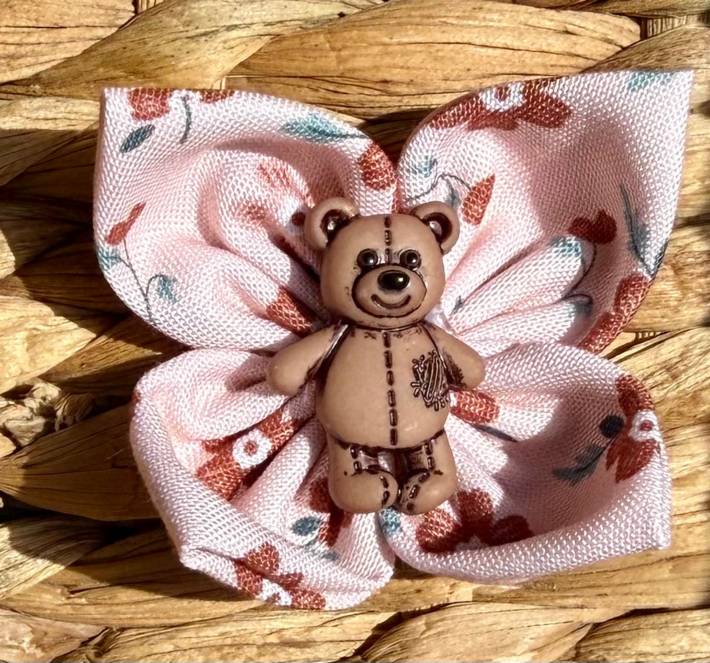 Single Floral Bear 1 Bow