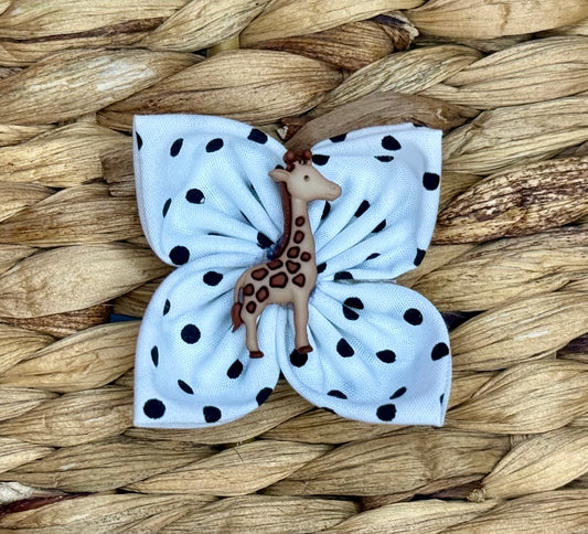 Giraffe Polka Dot Single Bow